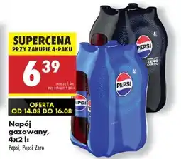 Biedronka Napój gazowany, 4x2 l: Pepsi, Pepsi Zero oferta