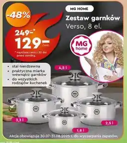 Biedronka Zestaw garnków Verso, 8 el oferta