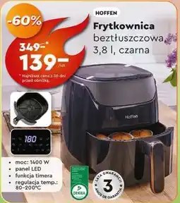 Biedronka Frytkownica beztłuszczowa 3,8 l, czarna oferta