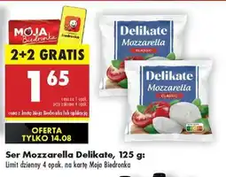 Biedronka Ser Mozzarella Delikate 125 g oferta
