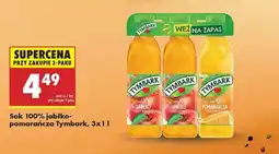 Biedronka Sok 100% jabłko-pomarańcza Tymbark, 3x1 l oferta