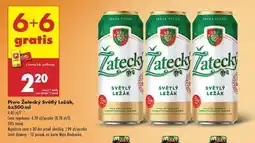 Biedronka Piwo Žatecký Světlý Ležák 6x500 ml oferta