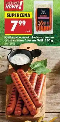 Biedronka Kiełbaski o smaku kebab z sosem czosnkowym Czas na Grill, 280 g oferta