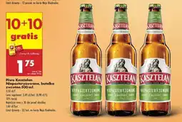 Biedronka Piwo Kasztelan Niepasteryzowane, butelka zwrotna 500 ml oferta