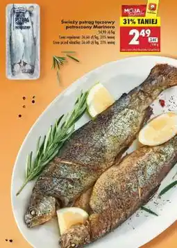 Biedronka Świeży pstrąg tęczowy patroszony Marinero oferta