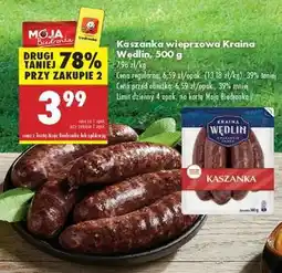 Biedronka Kaszanka wieprzowa Kraina Wędlin 500 g oferta