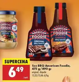 Biedronka Sos BBQ American Foodie, 475 g/490 g oferta