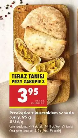 Biedronka Przekąska z kurczakiem w sosie curry 95 g oferta