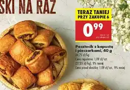 Biedronka Pasztecik z kapustą i pieczarkami , 40 g oferta