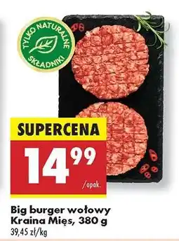 Biedronka Big burger wołowy Kraina Mięs, 380 g oferta