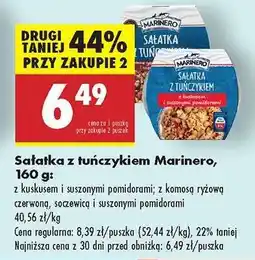 Biedronka Sałatka z tuńczykiem Marinero, 160 g oferta