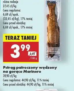 Biedronka Pstrąg patroszony wędzony na gorąco Marinero oferta