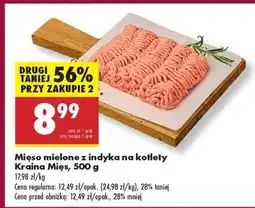Biedronka Mięso mielone z indyka na kotlety Kraina Mięs 500 g oferta