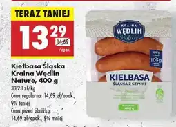 Biedronka Kiełbasa Śląska Kraina Wędlin Nature, 400 g oferta