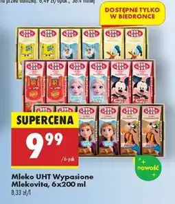 Biedronka Mleko UHT Wypasione Mlekovita, 6x200 ml oferta