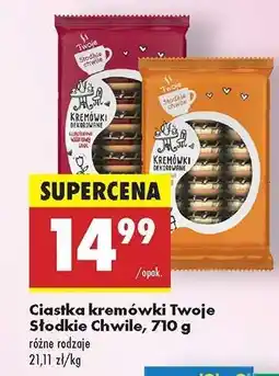 Biedronka Ciastka kremówki Twoje słodkie Chwile , 710 g oferta