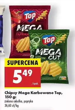 Biedronka Chipsy Mega Karbowane Top, 150 g oferta