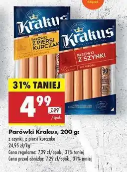 Biedronka Parówki Krakus, 200 g oferta