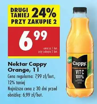 Biedronka Nektar Cappy Orange, 1l oferta