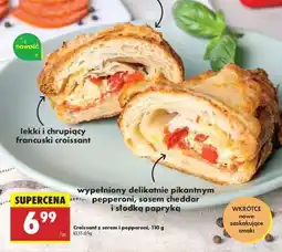 Biedronka Croissant z serem i pepperoni, 110 g oferta