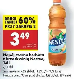 Biedronka Napój czarna herbata z brzoskwinią Nestea, 1,5 l oferta