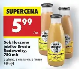 Biedronka Sok tłoczone jabłko Bracia Sadownicy, 750 ml oferta