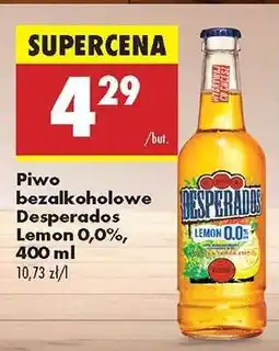 Biedronka Piwo bezalkoholowe Desperados Lemon 0,0%, 400 ml oferta