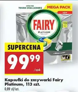Biedronka Kapsułki do zmywarki Fairy Platinum, 113 szt oferta