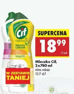Biedronka Mleczko Cif, 2x780 ml oferta