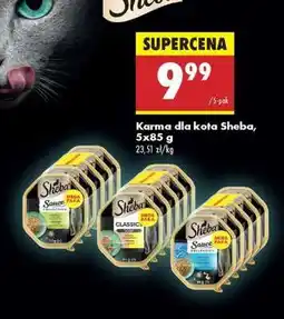 Biedronka Karma dla kota Sheba, 5x85 g oferta