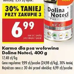 Biedronka Karma dla psa wołowina Dolina Noteci, 400 g oferta