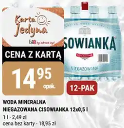 bi1 WODA MINERALNA CISOWIANKA oferta