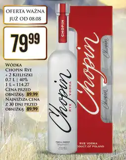 Dino Wódka chopin rye + 2 kieliszki oferta