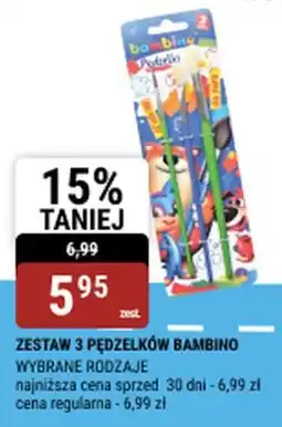 bi1 ZESTAW 3 PĘDZELKÓW BAMBINO oferta