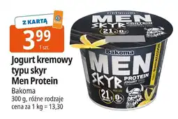 E.Leclerc Jogurt kremowy typu skyr Men Protein Bakoma oferta