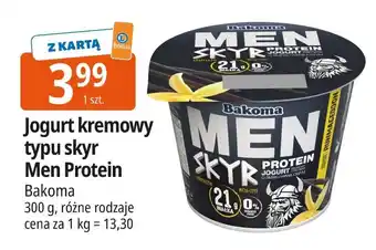 E.Leclerc Jogurt kremowy typu skyr Men Protein Bakoma oferta