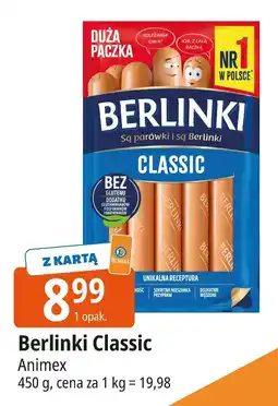 E.Leclerc Parówki Berlinki Classic Animex oferta