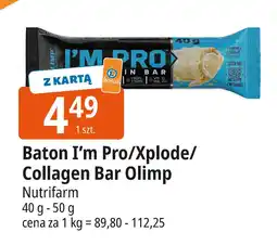 E.Leclerc Baton I'm Pro/Xplode/Collagen Bar Olimp Nutrifarm oferta