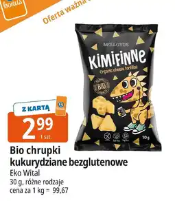 E.Leclerc Chrupki kukurydziane bezglutenowe Bio Kimifiinne Eko Wital oferta