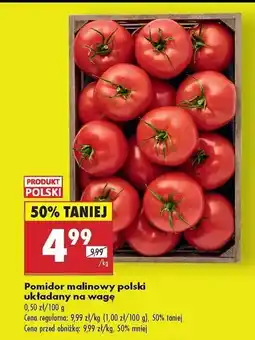 Biedronka Pomidor malinowy polski układany na wagę Biedronka oferta