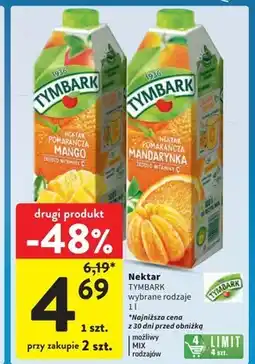 Intermarche Nektar Tymbark oferta