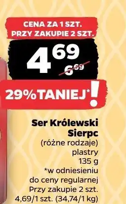 Netto Ser Królewski różne rodzaje Sierpc oferta