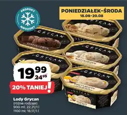 Netto Lody Grycan różne rodzaje oferta
