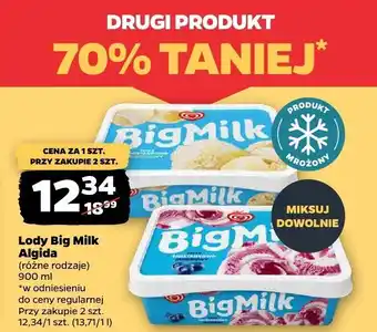 Netto Lody Big Milk Algida oferta