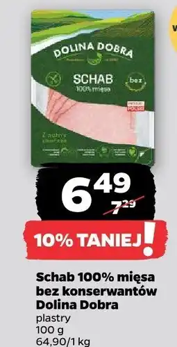 Netto Schab 100% mięsa bez konserwantów Dolina Dobra oferta