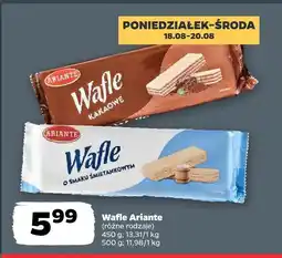 Netto Wafle różne rodzaje Ariante oferta