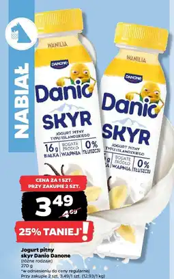 Netto Jogurt pitny skyr Danio Danone oferta