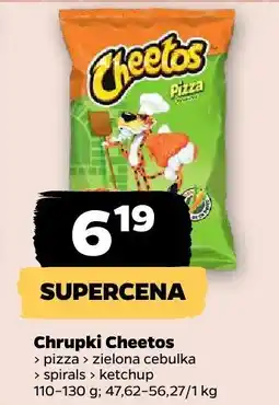 Netto Chrupki Cheetos pizza, zielona cebulka, spirals ketchup oferta