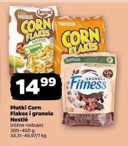 Netto Płatki Corn Flakes i granola Nestle różne rodzaje oferta
