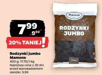 Netto Rodzynki jumbo Mamone oferta